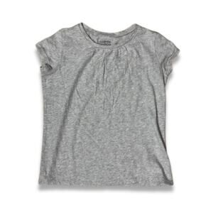 Harper Canyon Basic T-Shirt Cap Sleeve Scoop Neck Pullover Heather Gray 6 NWOT